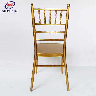 Furniture Gold Chiavari Chairs , Wedding Party Restaurant Outdoor Dining Chairs