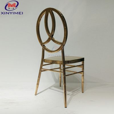 Restaurant Gold Stainless Steel Dining Chair Hotel Simple Mirror Metal Phoenix Chair