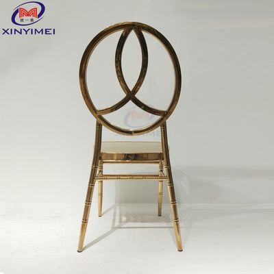 Restaurant Gold Stainless Steel Dining Chair Hotel Simple Mirror Metal Phoenix Chair