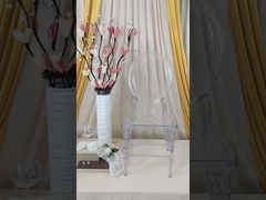 Clear PC Plastic Armless Ghost Chairs Dining Room for Wedding Hall 250KG